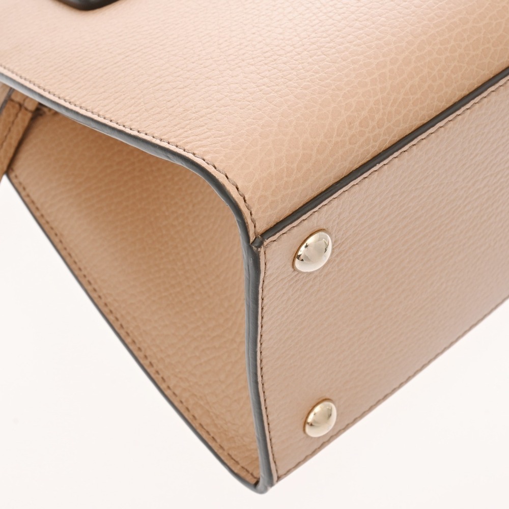 GUCCI Soho Interlocking Beige Tan Calfskin Handbag - Picture 6 of 10
